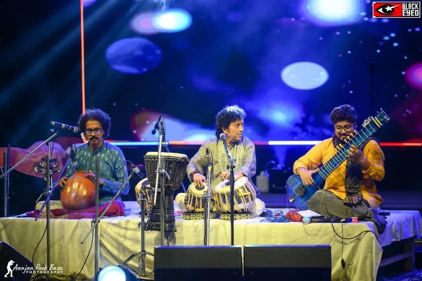 Pt. Subhen Chatterjee & Karma performing at a BlackEyed event