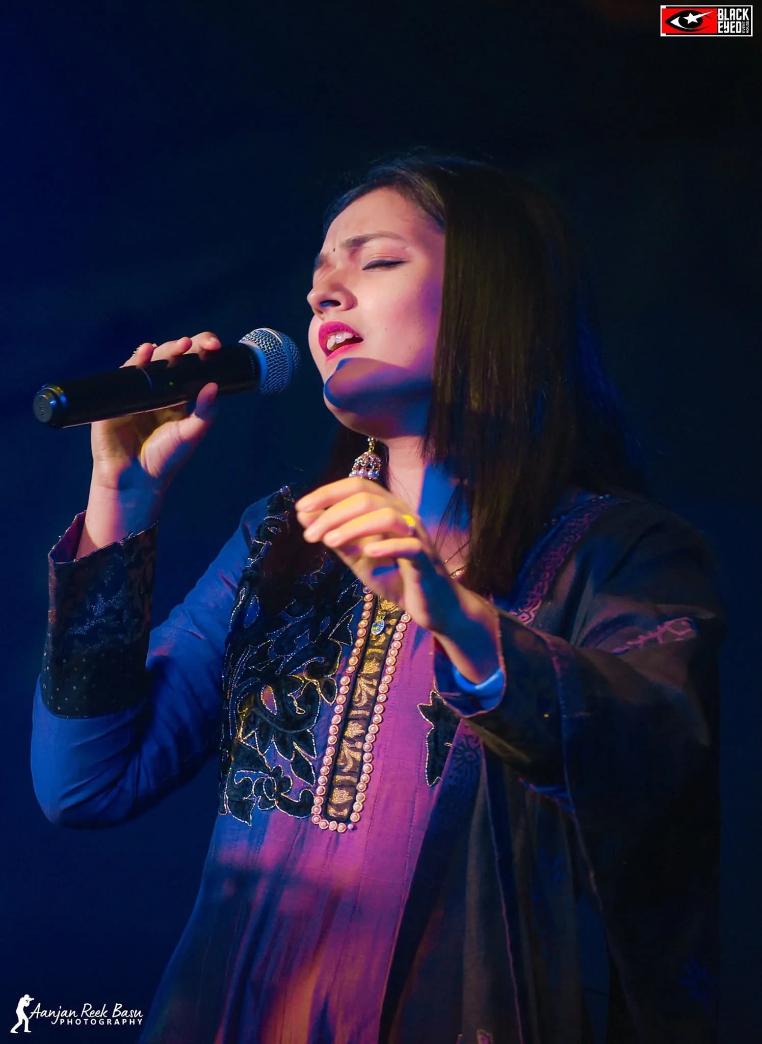 Mayuri Saha performing at a BlackEyed event