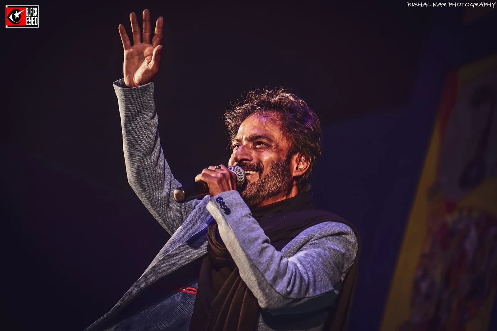 Nachiketa Chakraborty performing at a BlackEyed event