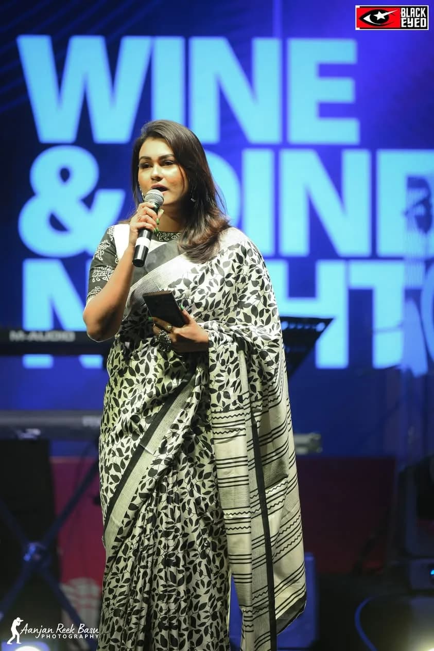 Neha Saha performing at a BlackEyed event