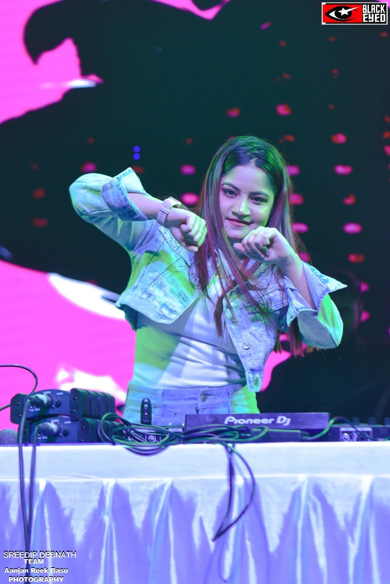 DJ Naaz performing at a BlackEyed event