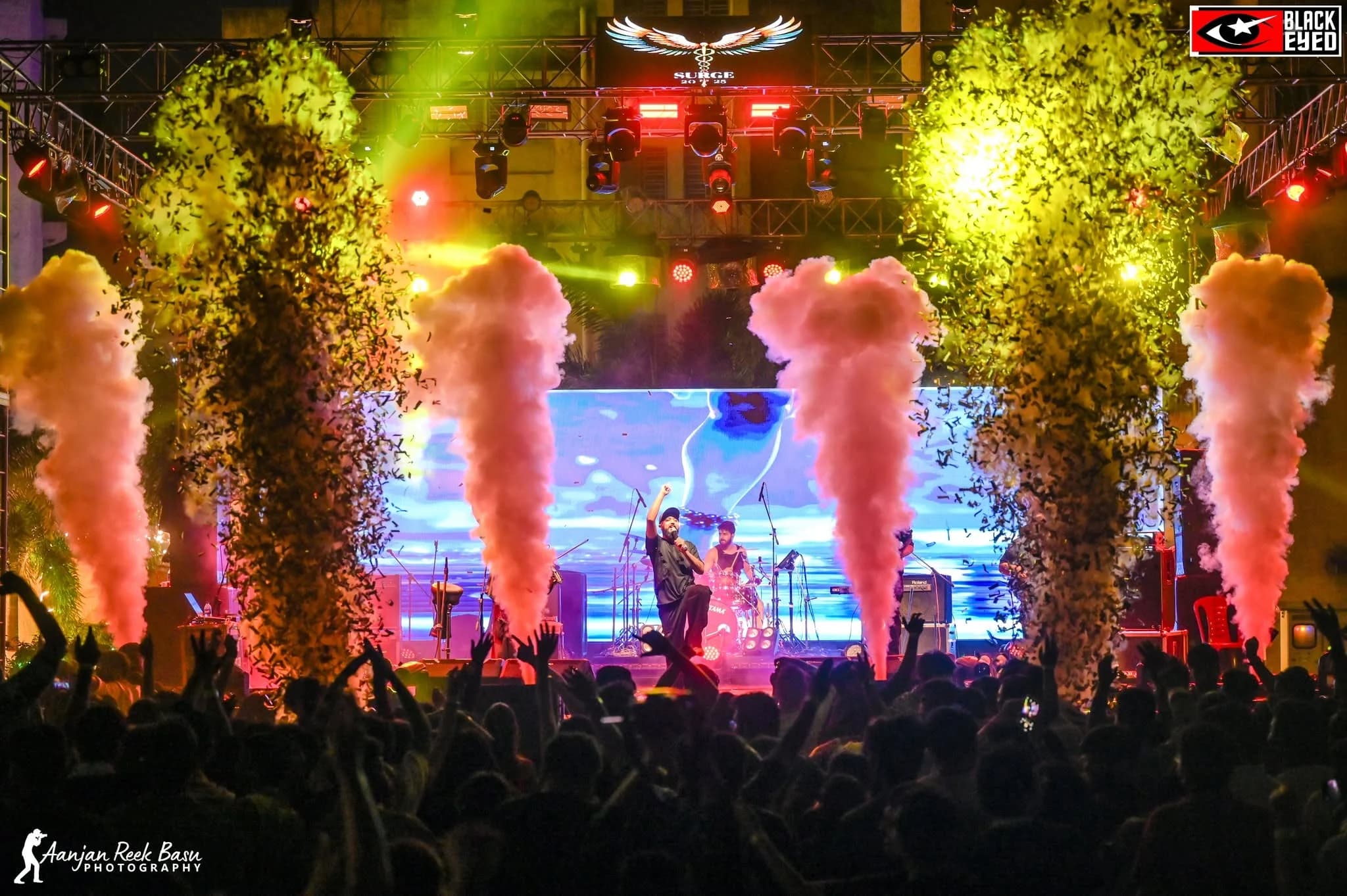 TRAP performing at a BlackEyed event