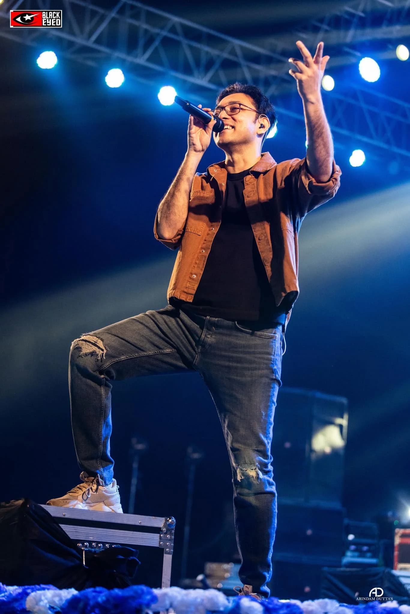 Anupam Roy performing at a BlackEyed event